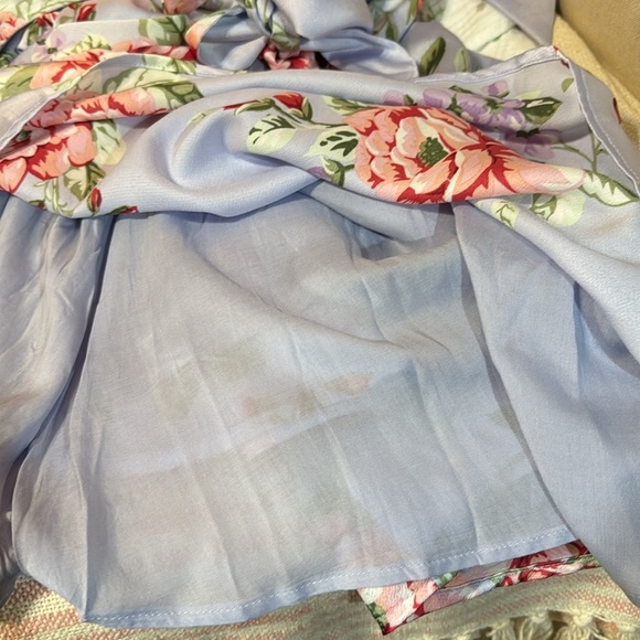 NWT Lulus Floral Halter Top Swing Dress Tie Back Lined Size Small - Picture 9 of 10